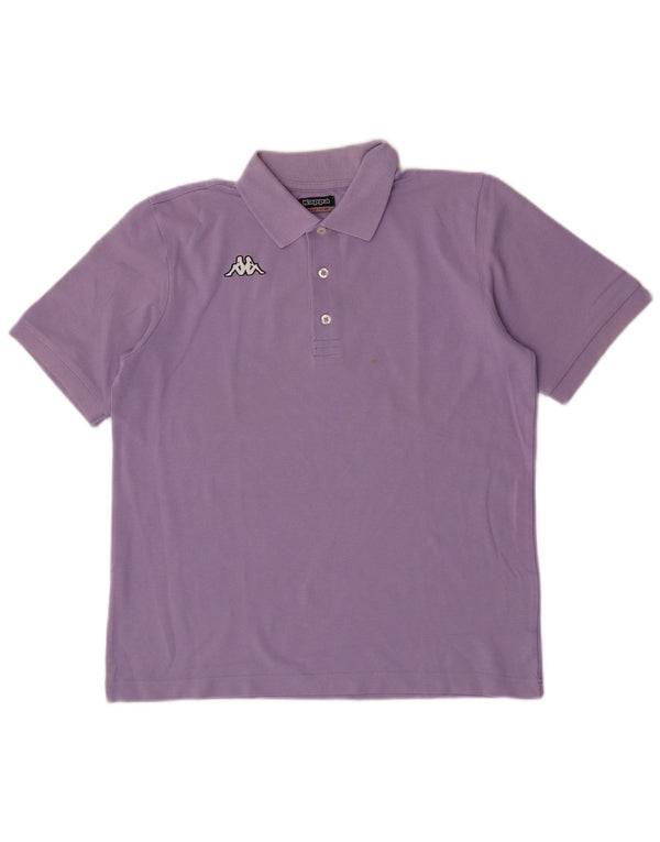 Polo Kappa Hombre Algodón Morado Medio