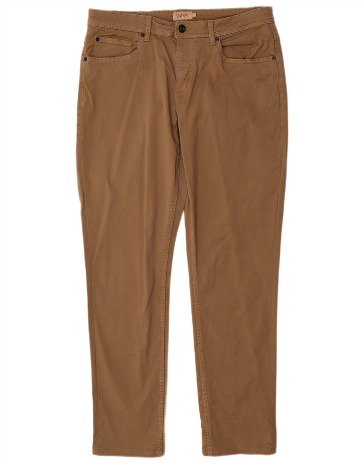 Dack's Pantalones casuales delgados para hombre IT 48 Medium W34 L31 Algodón marrón