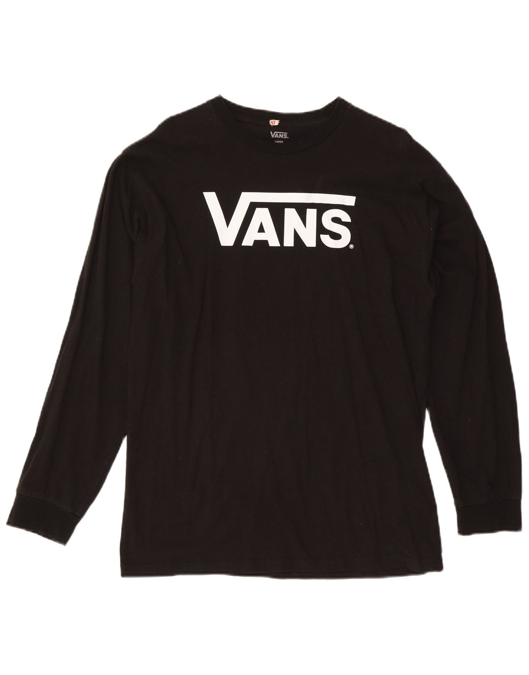 Vans Hombre Graphic Top Manga Larga Grande Algodón Negro