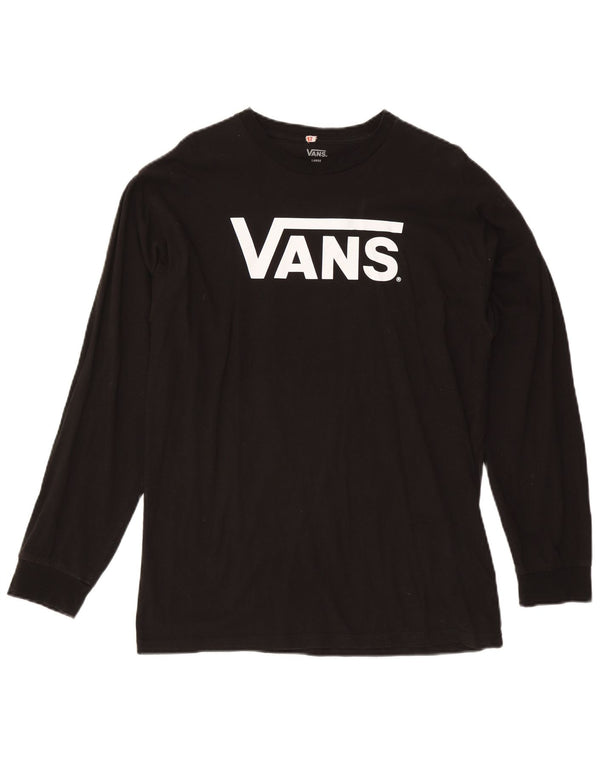 Vans Hombre Graphic Top Manga Larga Grande Algodón Negro