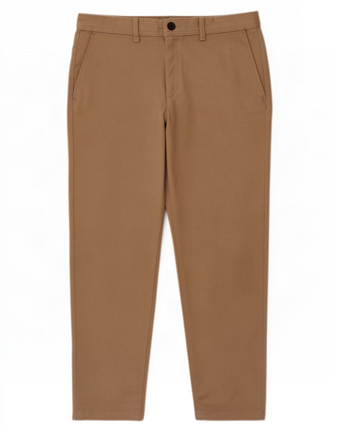 Zara Mens Slim Chino Pantalones EU 42 Large W32 L28 Poliéster Beige