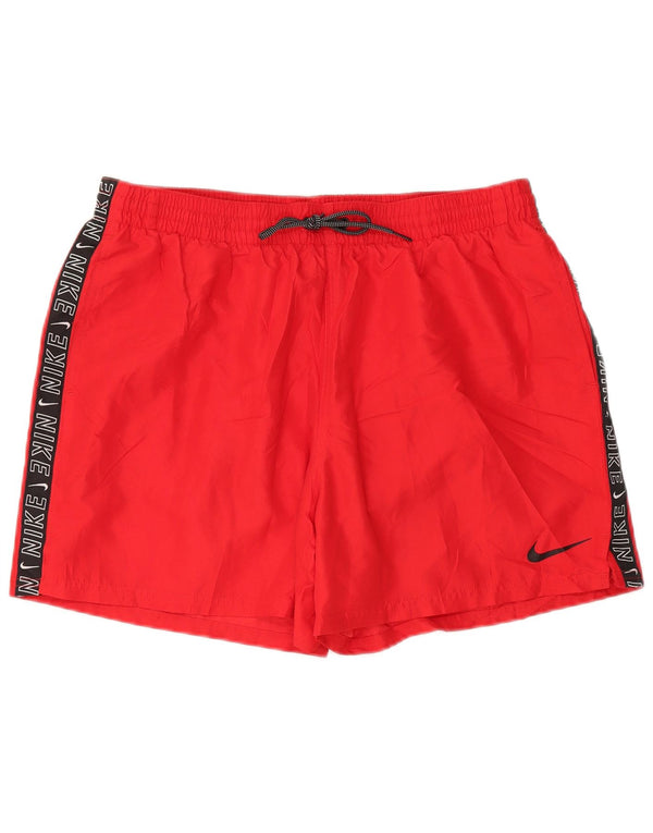 NIKE Shorts de baño gráficos para Hombre XL Poliéster Rojo