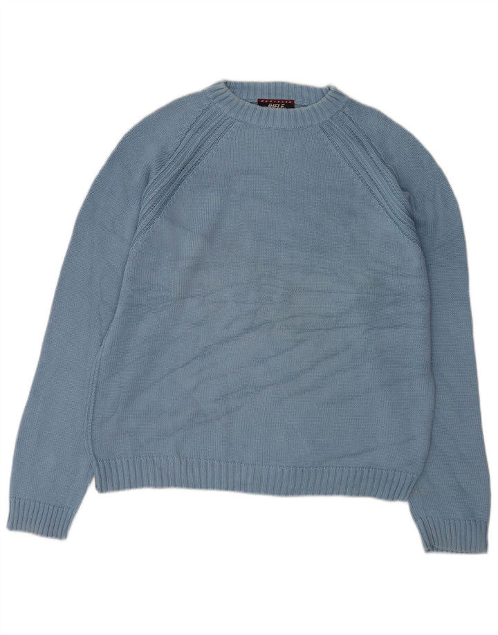Rifle Jersey de cuello redondo para hombre XL Algodón azul