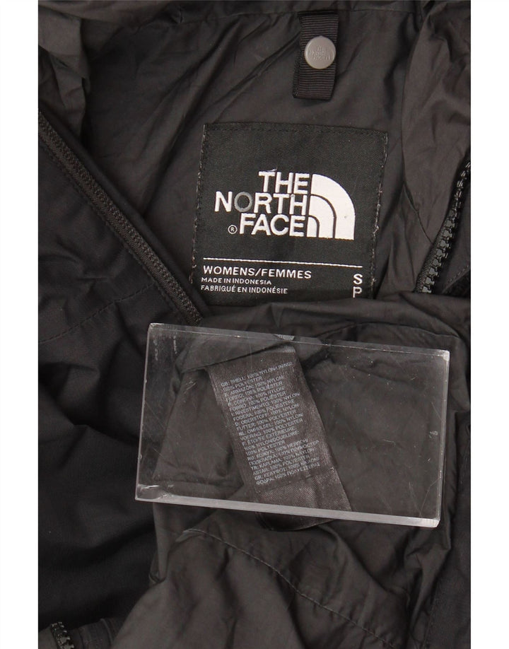 THE NORTH FACE Chaqueta impermeable con capucha para mujer UK 10 Small Poliéster negro