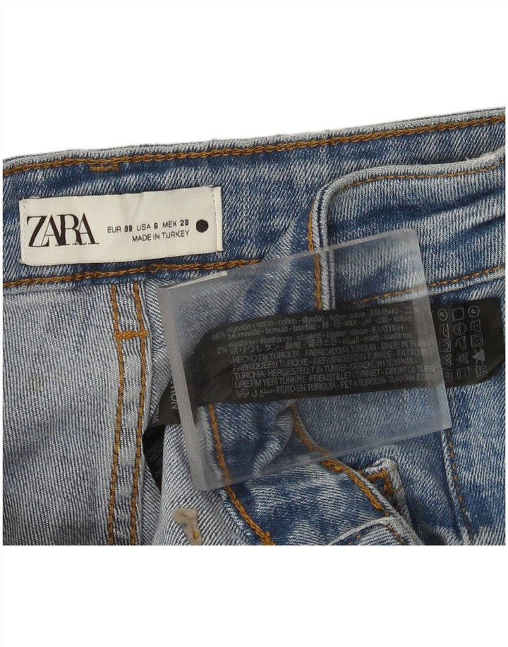 Zara Jeans Bootcut para Mujer EU 38 Small W28 L26 Algodón Azul