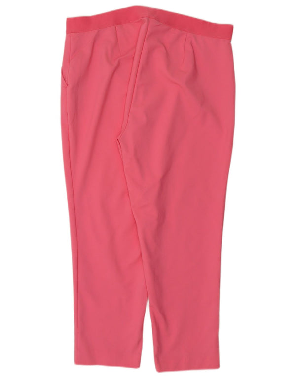 Marks & Spencer Pantalones cortos ajustados para mujer UK 18 XL W38 L25 Algodón rosa