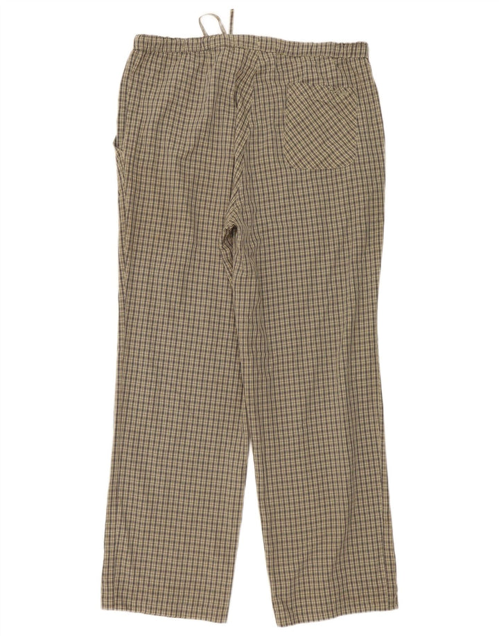 Pantalón Chino Recto Rohan Mujer Mediano W30 L30 Caqui Cuadros Poliéster