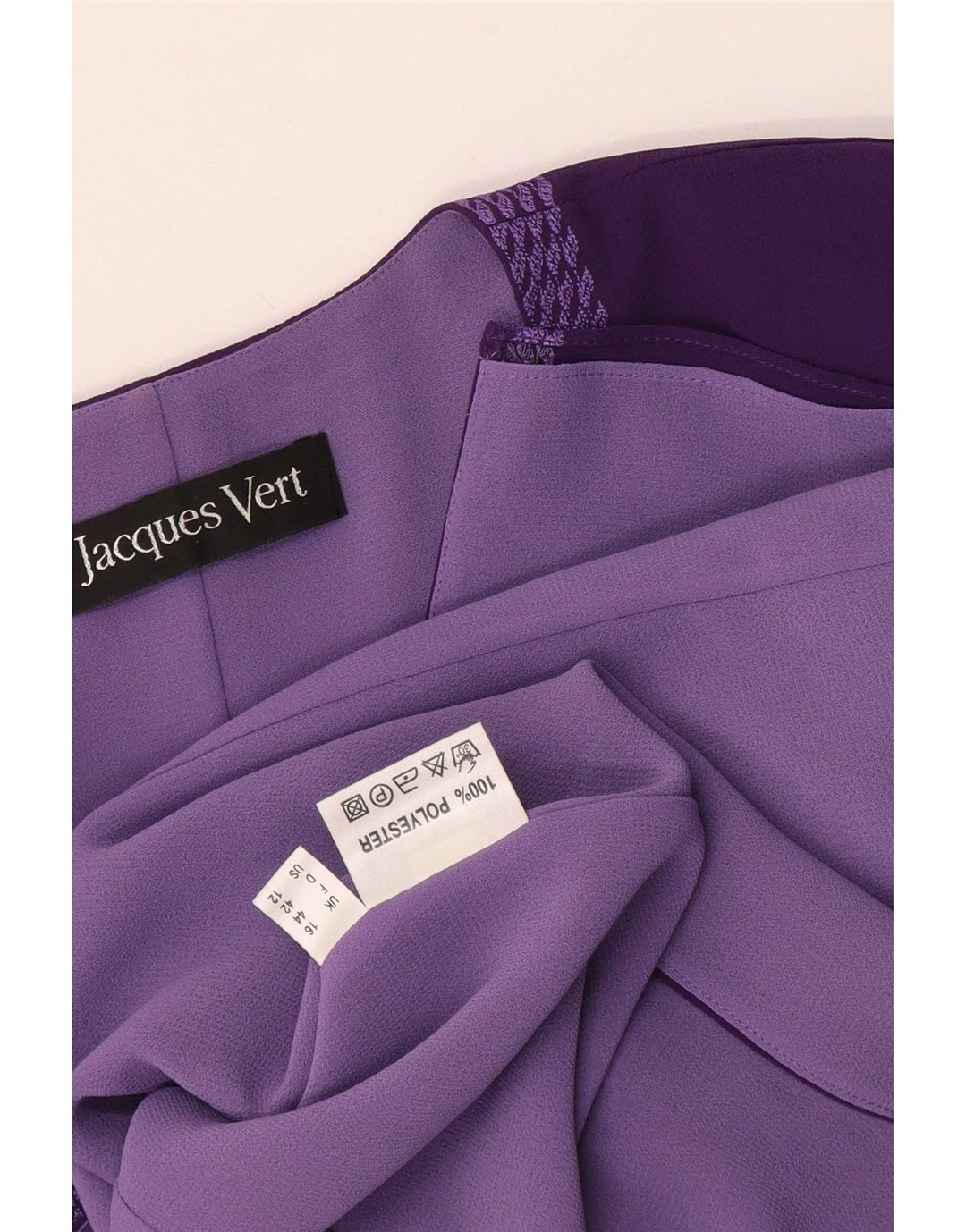 Jacques Vert Chaqueta tipo blazer de 3 botones para mujer UK 46 Poliéster morado grande