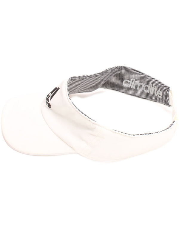 Adidas Mens Climalite Tennis Graphic Visor Cap Talla única Blanco Deportes