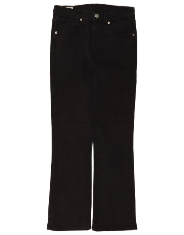 Levi's Womens Straight Jeans W27 L25 Black Cotton
