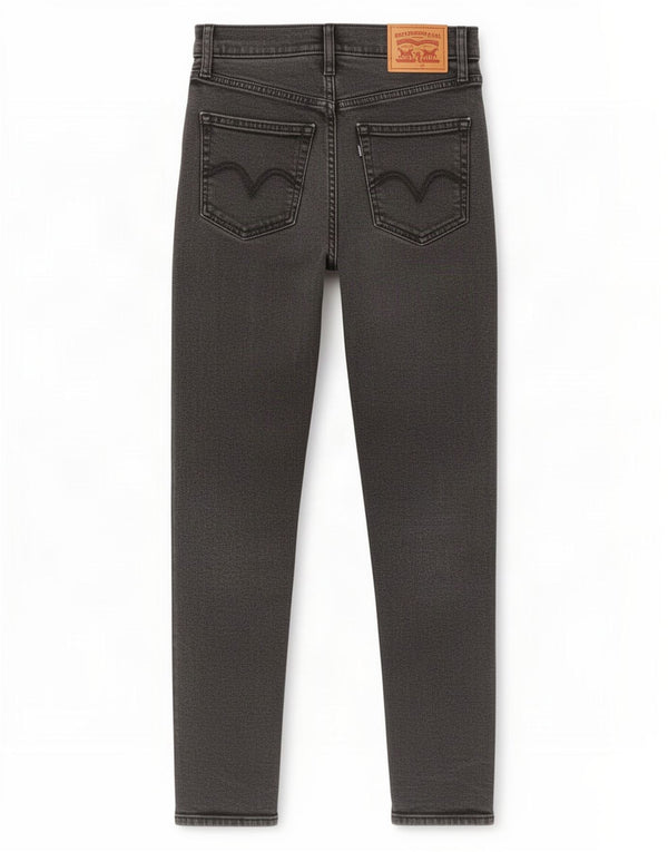 Vaqueros Levi's Tapered Para Mujer W25 L27 Algodón Gris