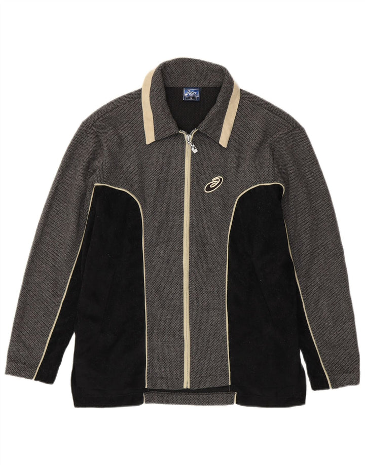ASICS Hombre Chándal Top Chaqueta Gris Medio Colorblock