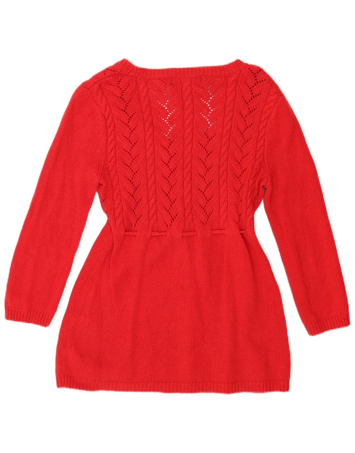 MICHAEL KORS Suéter tipo jersey con cuello barco y manga 3/4 para mujer UK 40 Medium Red