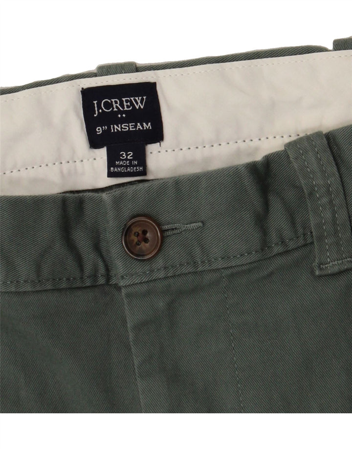 J. CREW Mens Chino Shorts W32 Medium Green Cotton Vintage J. Crew and Second-Hand J. Crew from Messina Hembry 