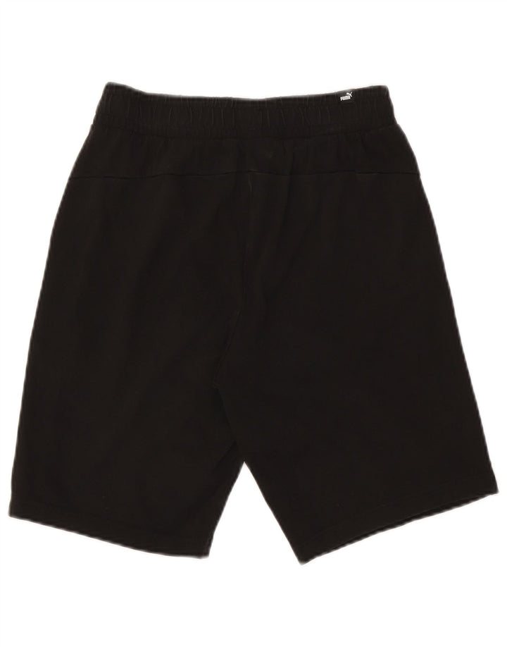 Puma Pantalones cortos deportivos para hombre pequeños de algodón negro