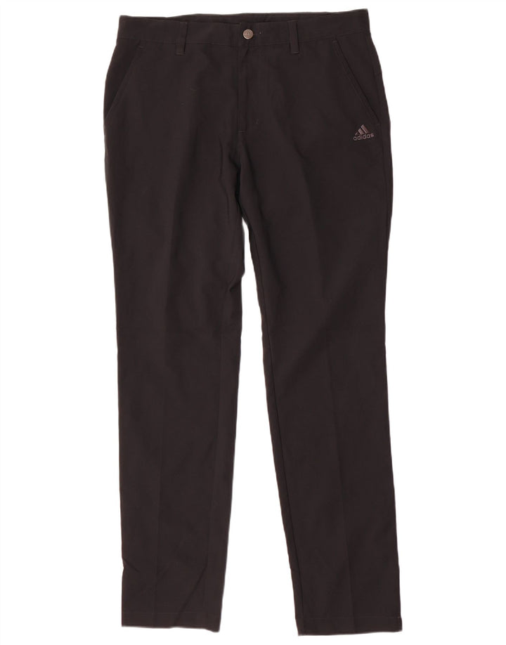 Adidas Pantalones Chinos Slim Para Hombre W32 L32 Poliéster Negro