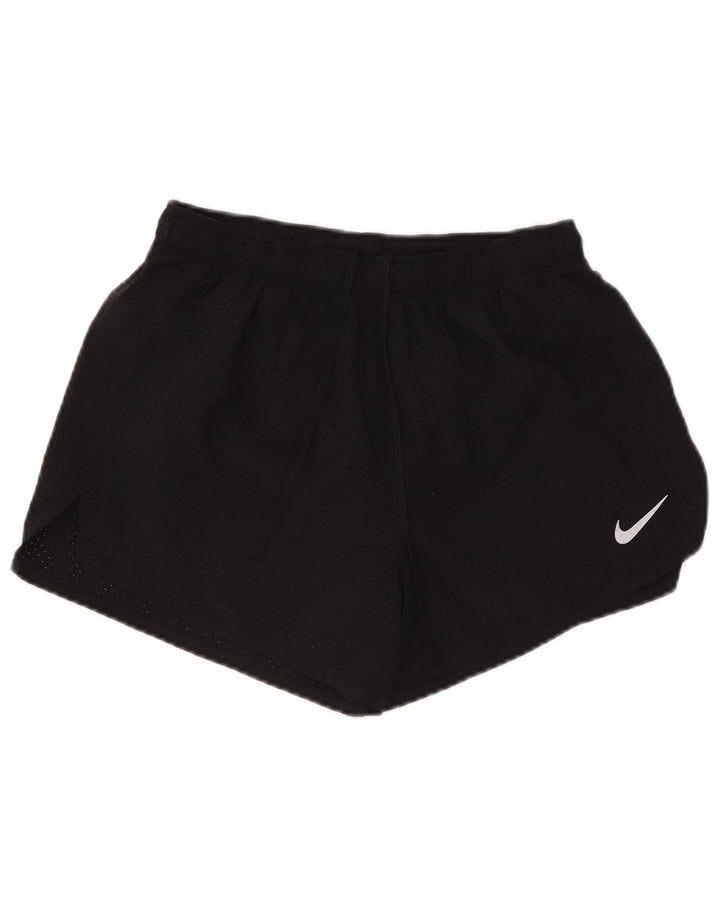 Nike - Pantalones cortos deportivos Dri Fit para mujer, talla M, poliéster negro