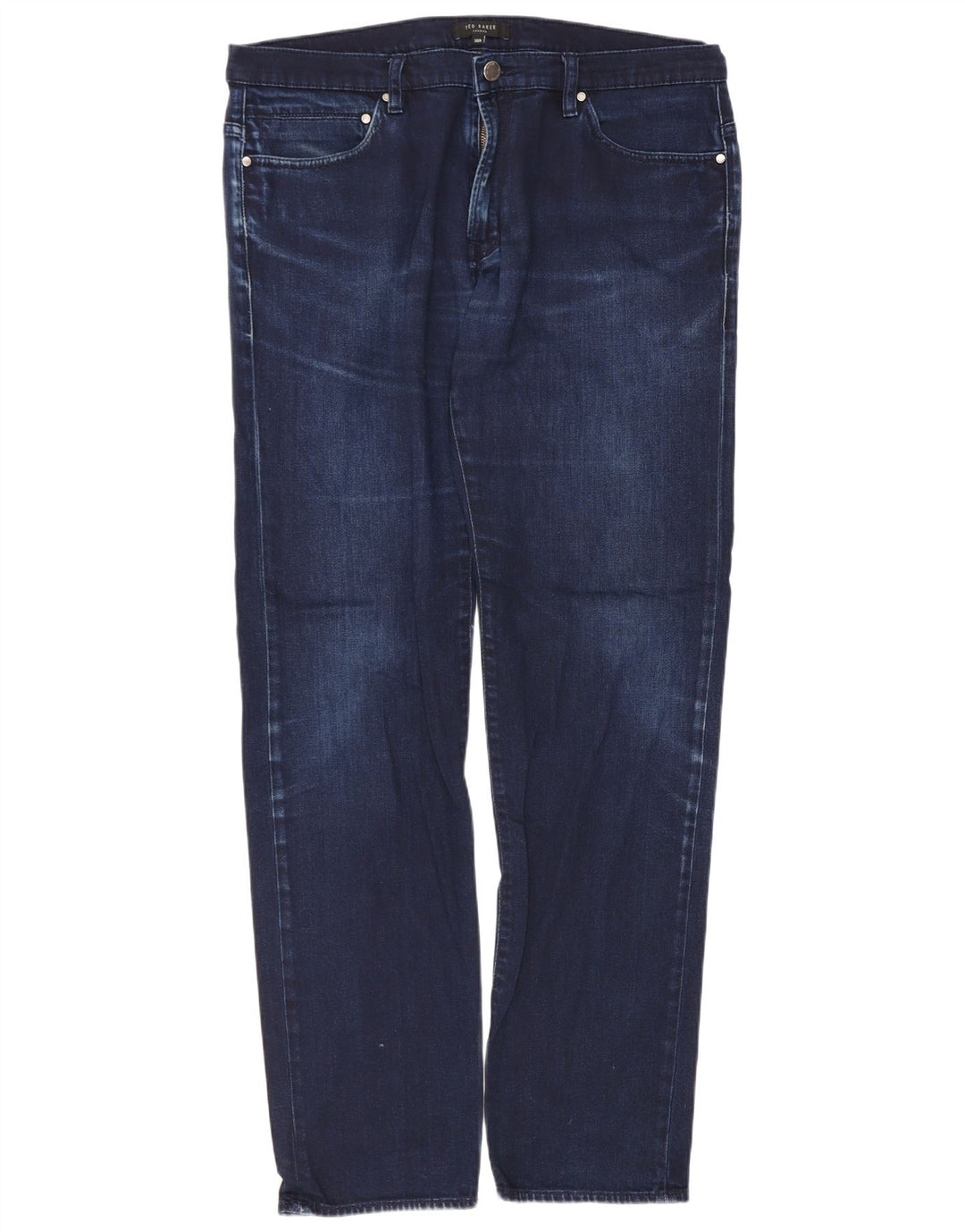 Ted Baker Vaqueros rectos de corte regular para hombre W36 L31 Algodón azul