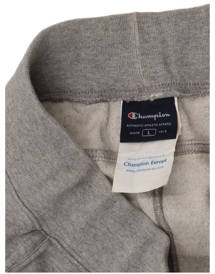 CHAMPION Pantalones de chándal para hombre Joggers Large Grey Cotton