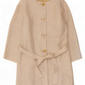 Abrigo Elegance para mujer UK 40 Lino en espiga beige medio