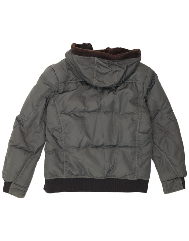 Chaqueta bomber acolchada con capucha para hombre Gas UK 40 Large Grey Polyamide