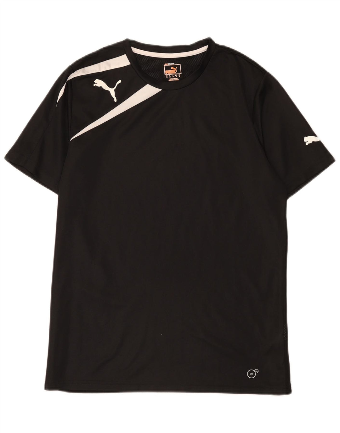 Camiseta Puma Hombre Top Medium Negro Colorblock Poliéster