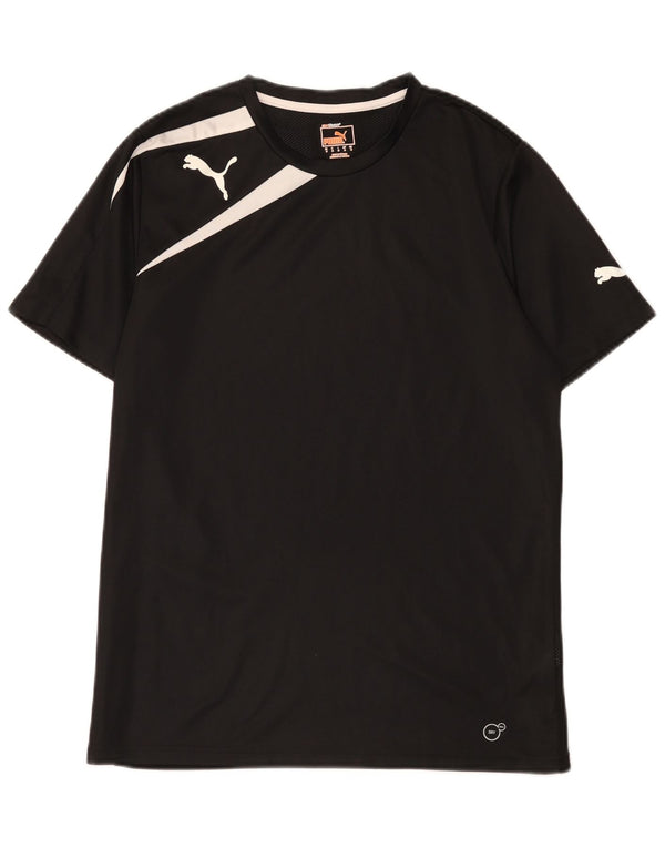 Camiseta Puma Hombre Top Medium Negro Colorblock Poliéster