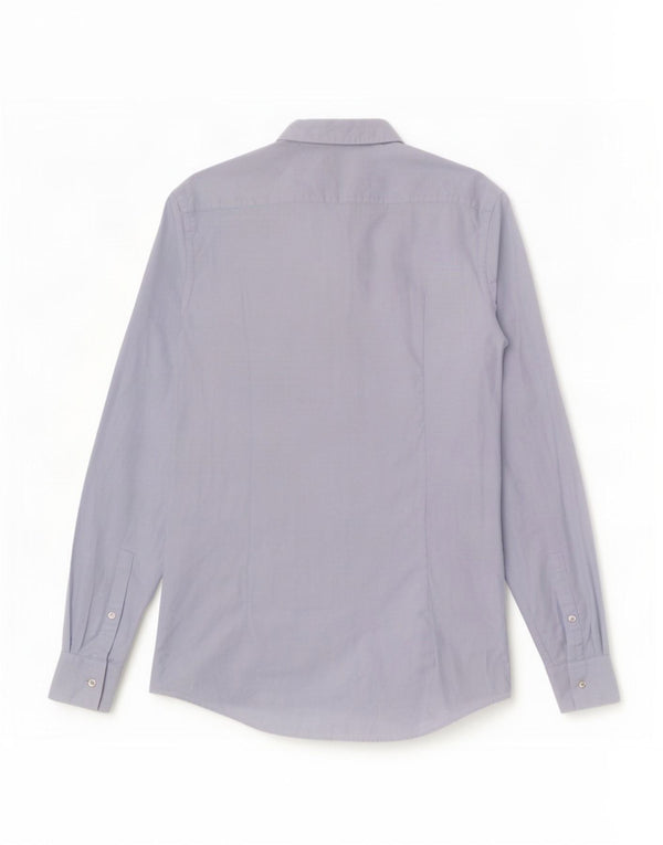 Hugo Boss Camisa Slim Fit para hombre Talla 39 15 1/2 Algodón con manchas azules medianas