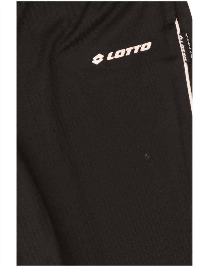 Lotto Hombre Pantalones De Chándal Joggers Large Negro Poliéster