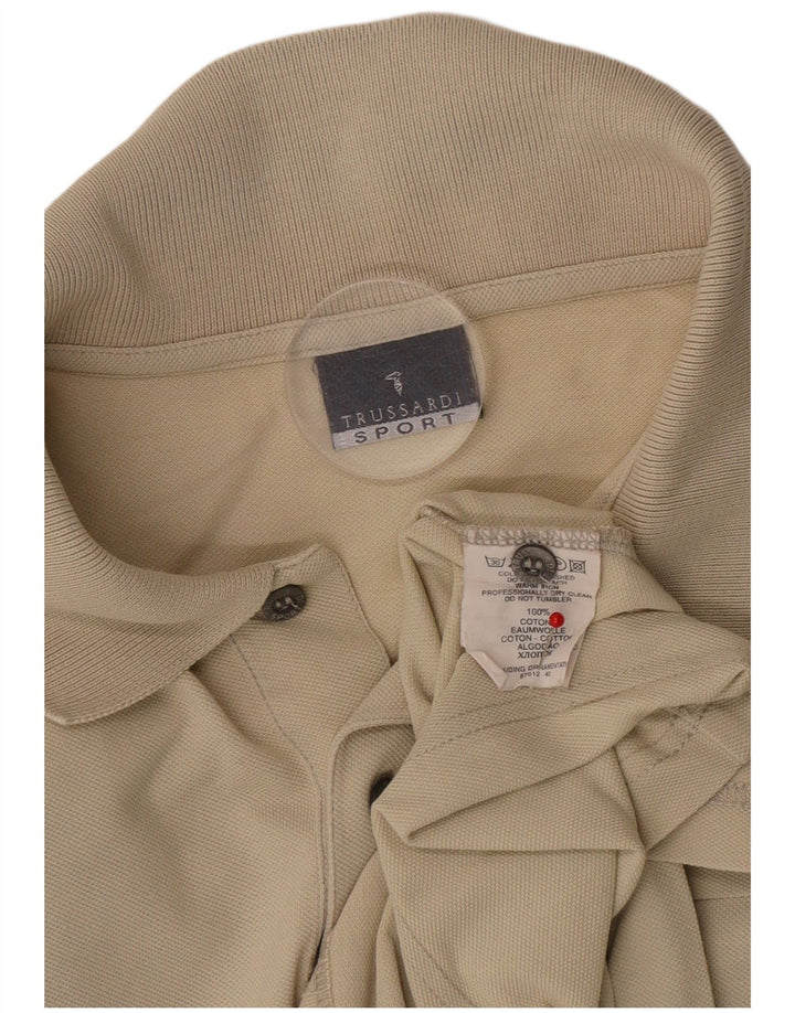 Polo Trussardi Hombre XL Algodón Beige
