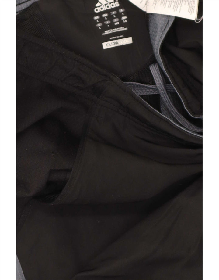 Adidas Climacool - Pantalón de chándal para hombre, tamaño grande, color negro, poliéster