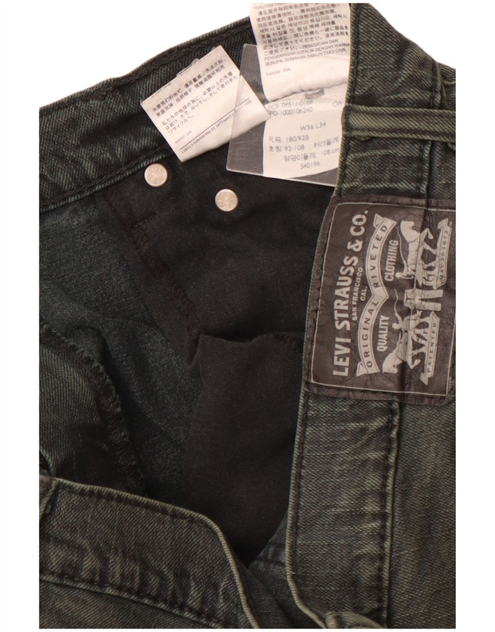 LEVI'S Vaqueros rectos para hombre W36 L34 Algodón verde