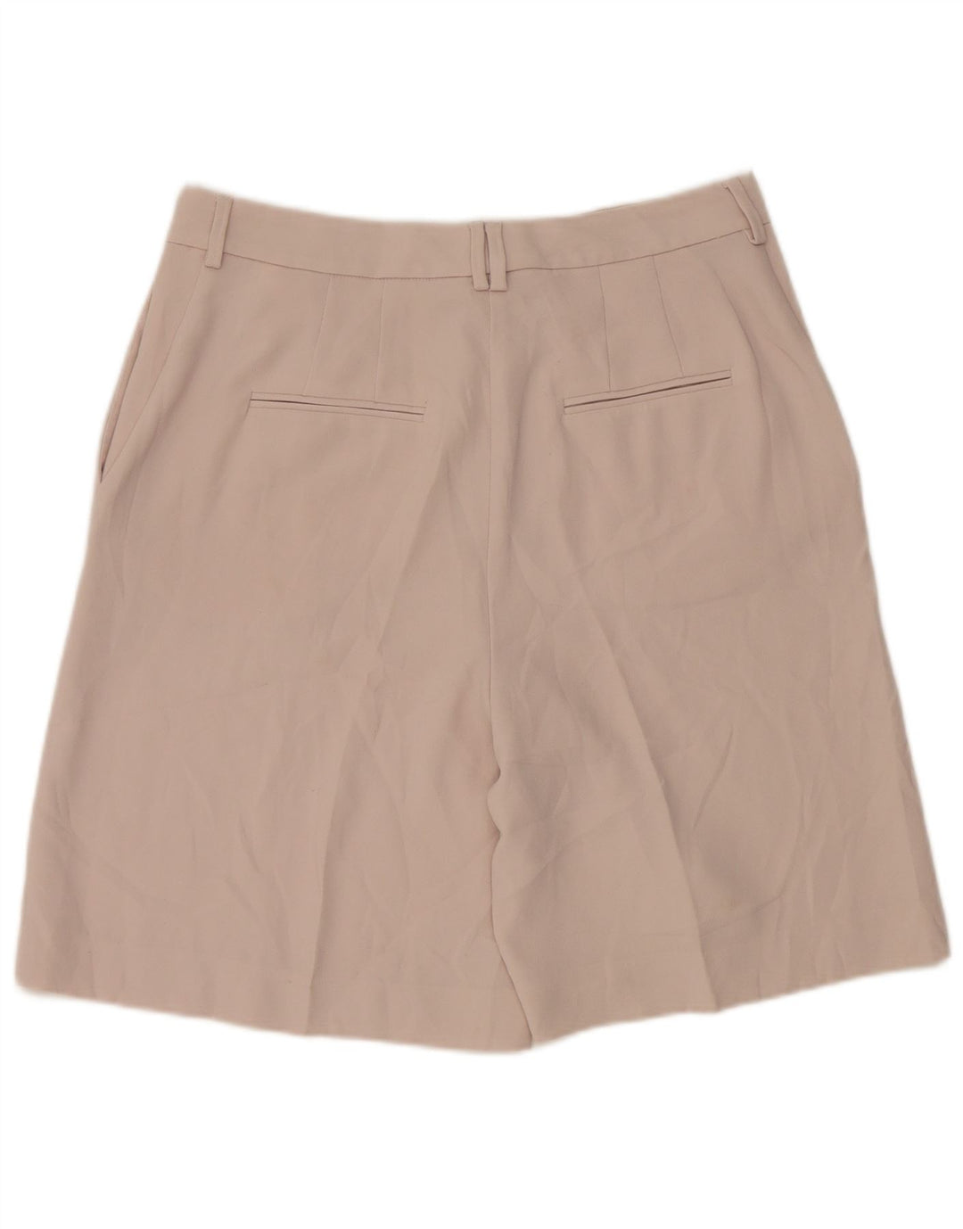 Marks & Spencer Pantalones cortos chinos para mujer UK 12 Medium W30 Beige Poliéster