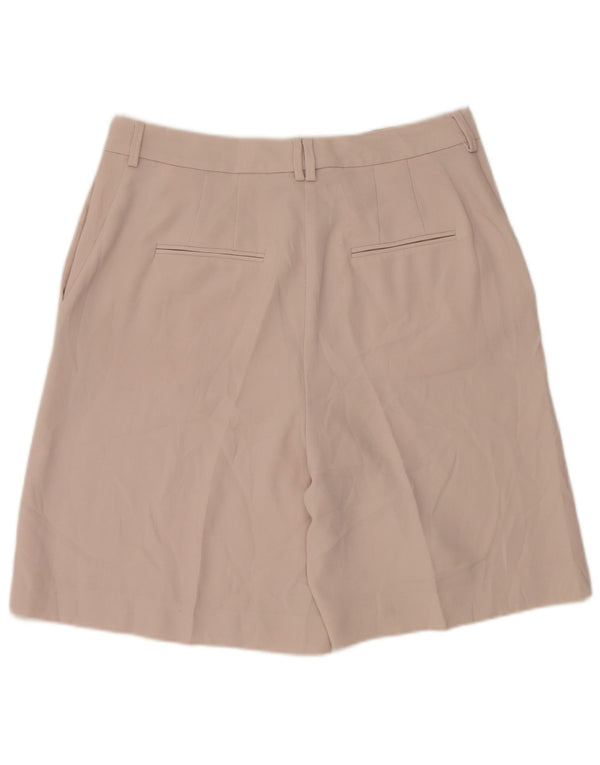 Marks & Spencer Pantalones cortos chinos para mujer UK 12 Medium W30 Beige Poliéster
