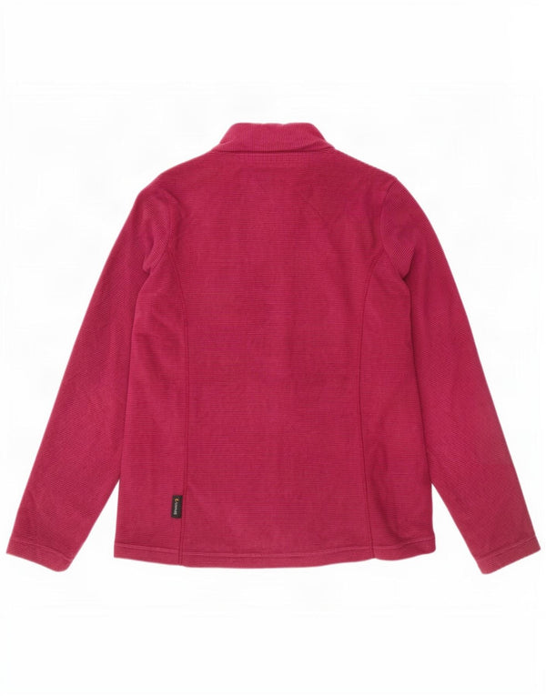 Jack Wolfskin Chaqueta de Chándal para Mujer UK 8/10 Small Borgoña Pinstripe