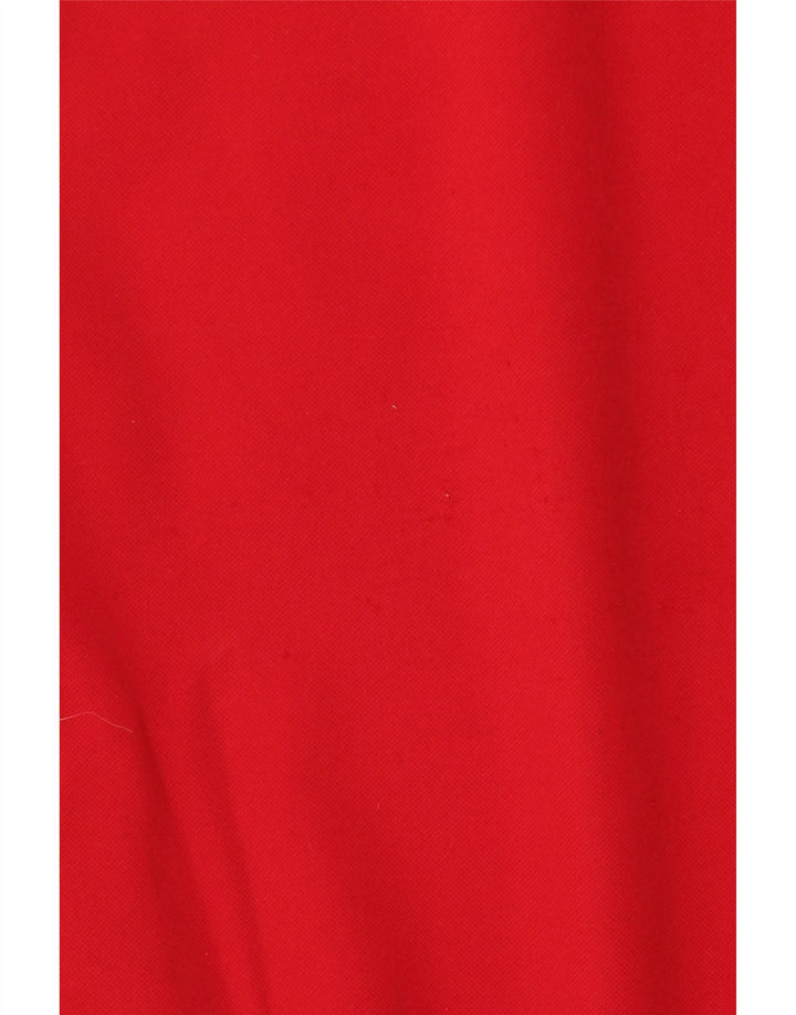 Adidas Hombre Sudadera Jumper UK 38/40 Medio Rojo Colorblock Poliéster