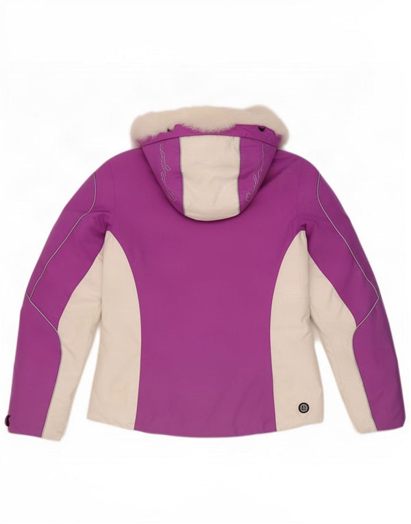 Colmar Chaqueta de esquí con capucha para mujer EU 38 Medio Púrpura Colorblock Poliamida