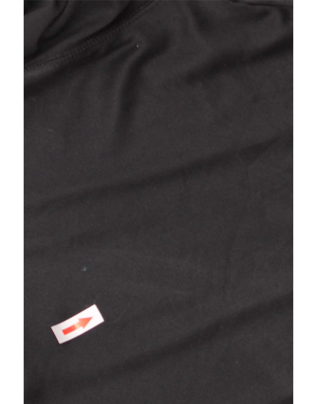 Tommy Hilfiger Top con cuello y cremallera para hombre, manga larga, poliéster negro grande