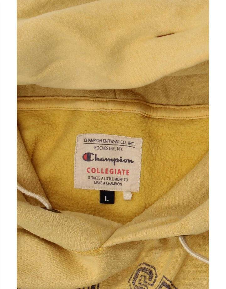 Champion Sudadera Con Capucha Gráfica Para Hombre Jersey Grande Amarillo