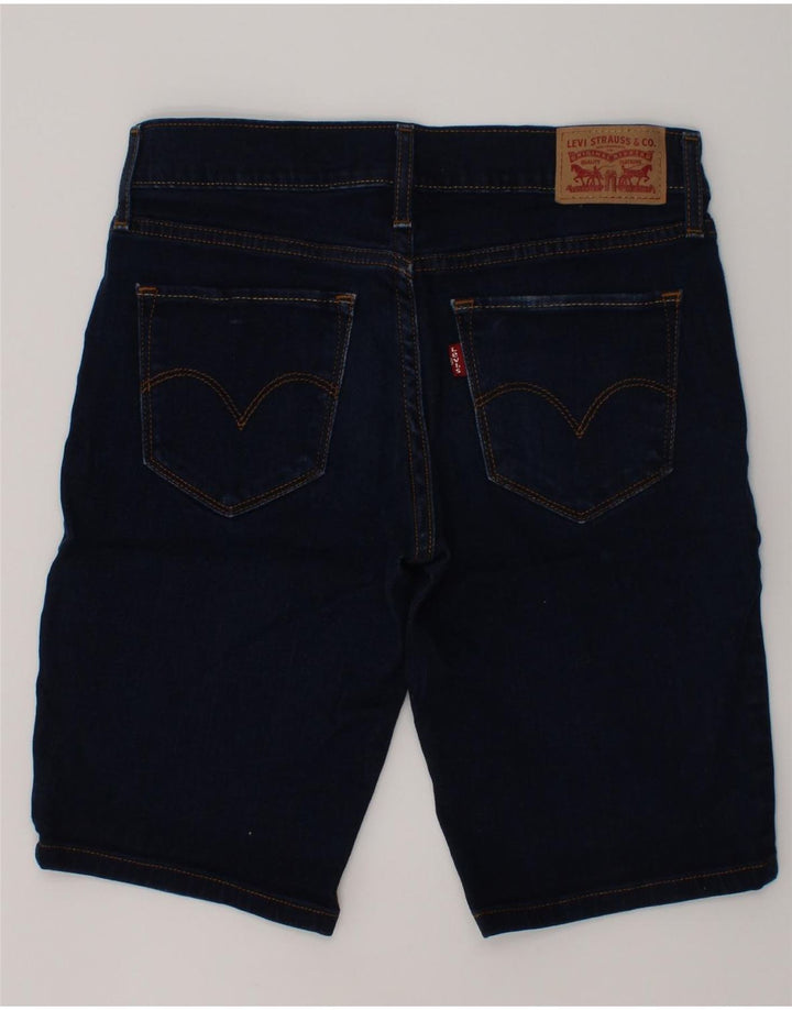 LEVI'S Womens Denim Shorts W24 XS Navy Blue Cotton | Vintage Levi's | Thrift | Second-Hand Levi's | Used Clothing | Messina Hembry 