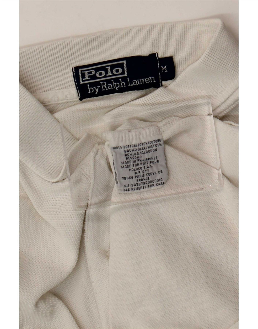 Camisa Polo Ralph Lauren Hombre Algodón Blanco Mediano