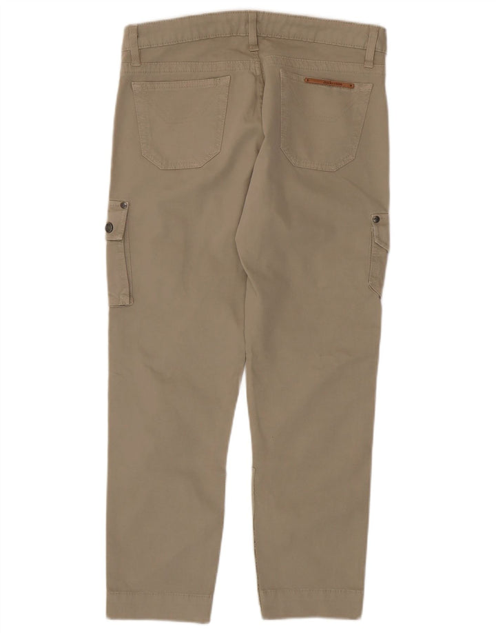 JECKERSON Pantalones cargo ajustados para mujer W28 L26 Algodón beige