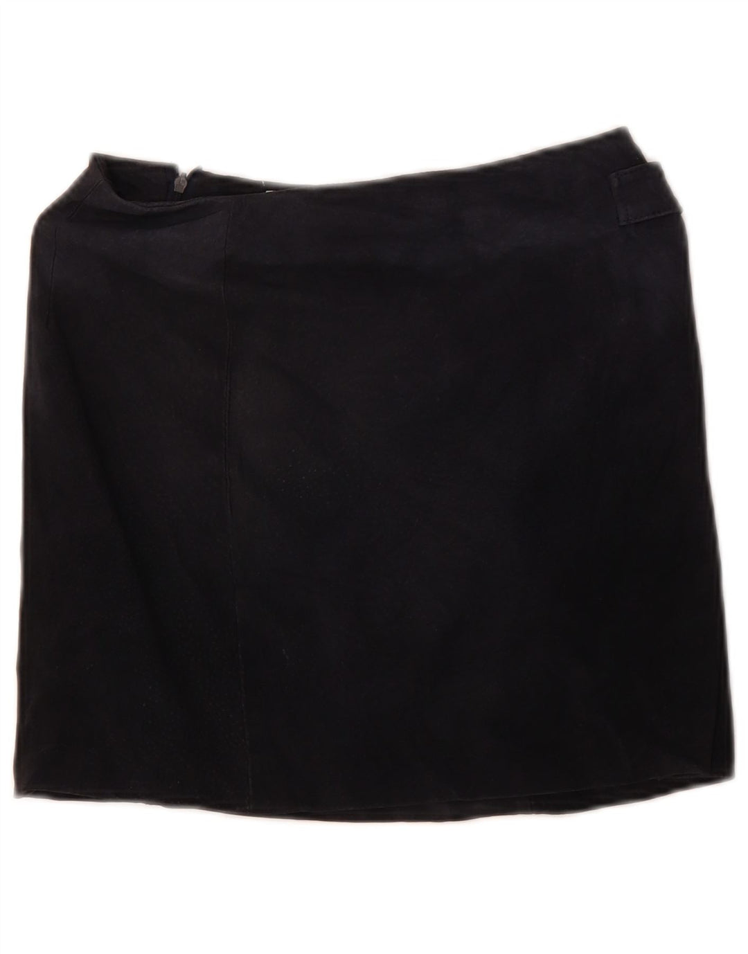 Mango Minifalda de ante para mujer EU 34 XS W28 Cuero azul marino
