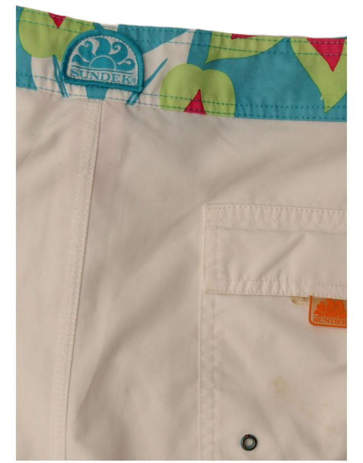 Sundek Bañador Hombre Poliéster Floral Blanco Grande