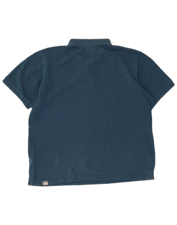 The North Face Polo Hombre Algodón Azul Grande