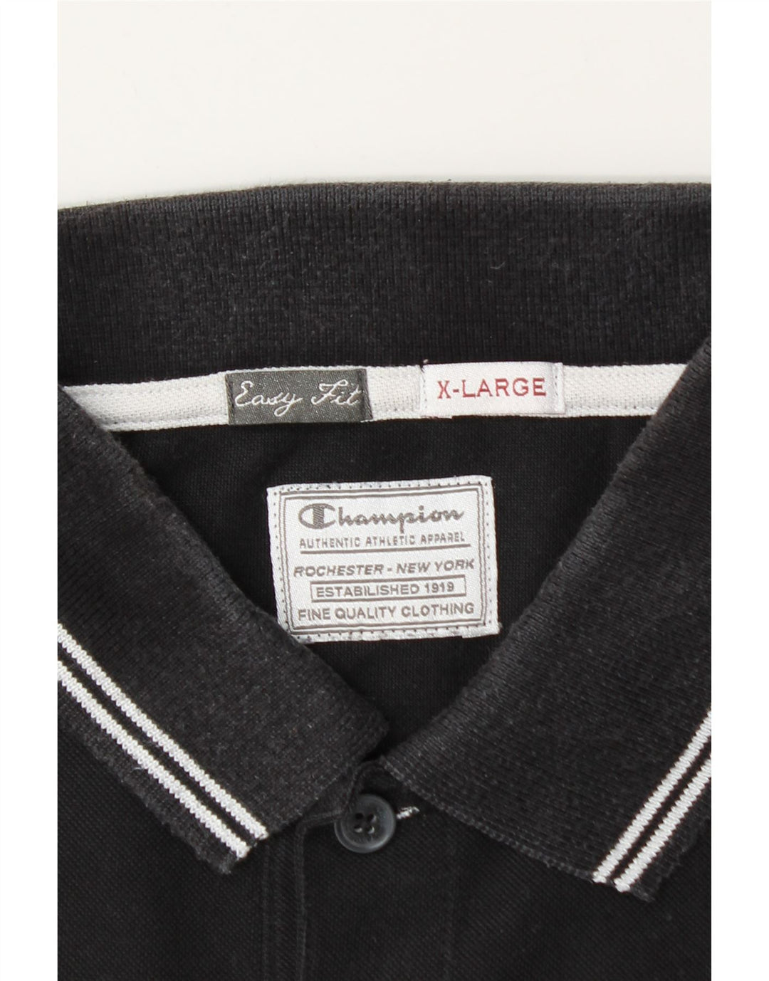 Champion Polo Easy Fit para Hombre XL Negro