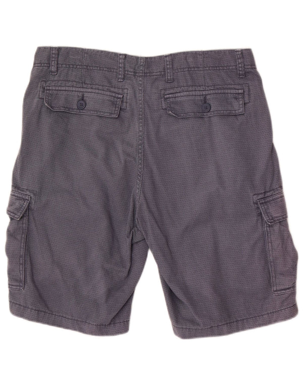 Dack's Pantalones cortos tipo cargo para hombre IT 50 Large W34 Algodón moteado azul marino