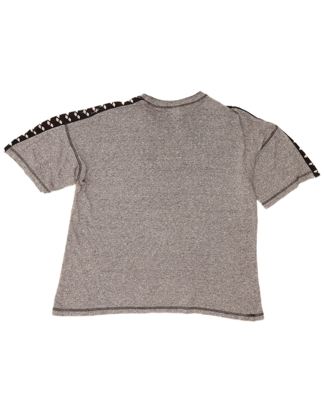 Arena Camiseta gráfica para hombre Top grande gris color block