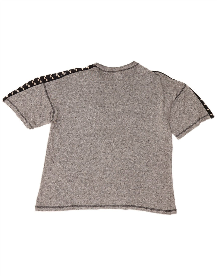 Arena Camiseta gráfica para hombre Top grande gris color block