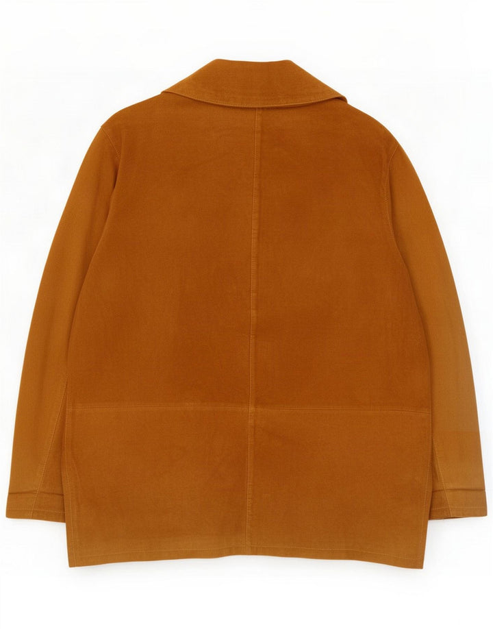 Chaqueta de ante vintage para mujer IT 48 XL Cuero marrón